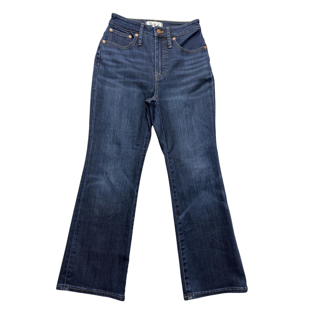 Madewell Curvy‎ Cali Demi-Boot Jeans Womens Size 24P Dark Wash Mid Rise Bootcut